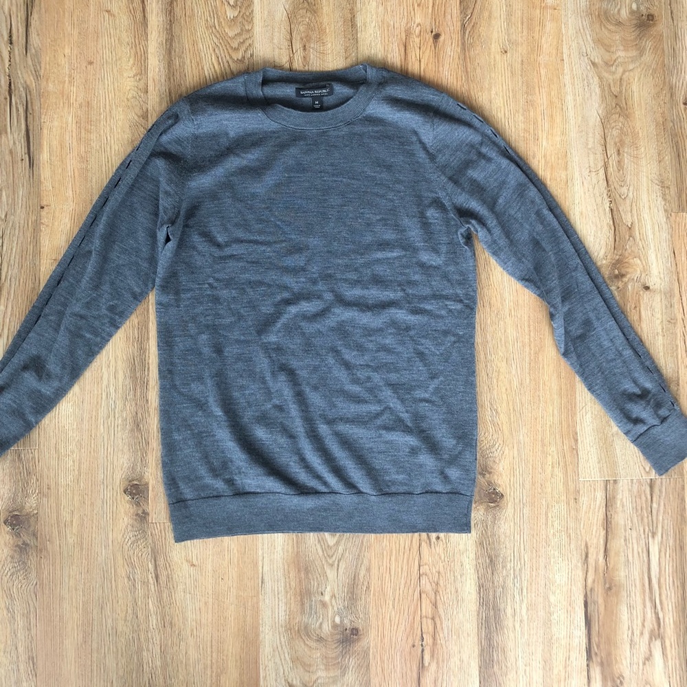 Dark Grey Banana republic Marino wool sweater